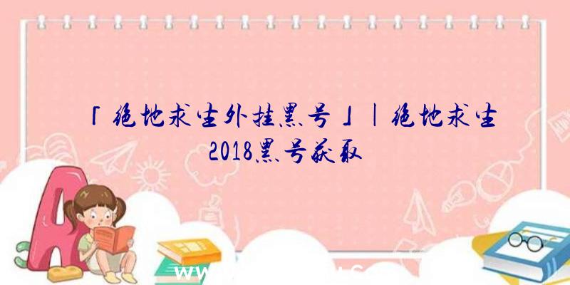 「绝地求生外挂黑号」|绝地求生2018黑号获取